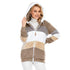 2021  New Autumn and Winter Loose Plush Multi-Color Hooded Jacket